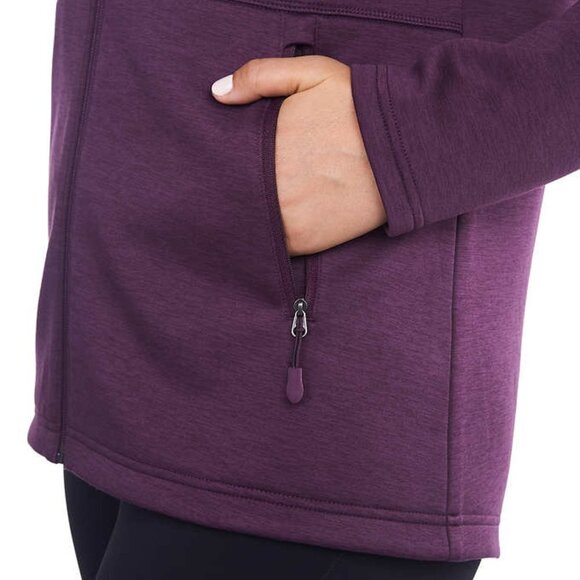 NWOT Kirkland Signature Full Zip Fleece Jacket | Purple - Picture 4 of 6